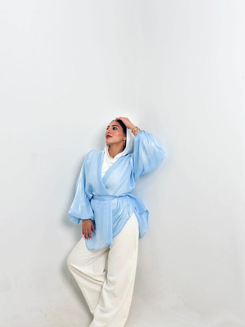 Baby Blue Soirée Blouse - Image 6