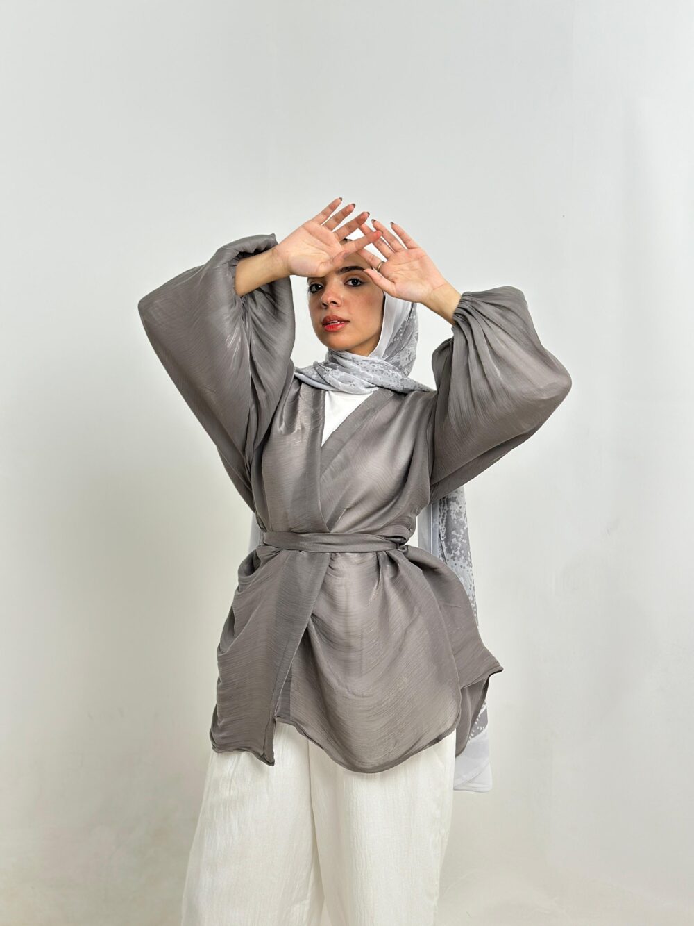 Grey Soirée Blouse - Image 7