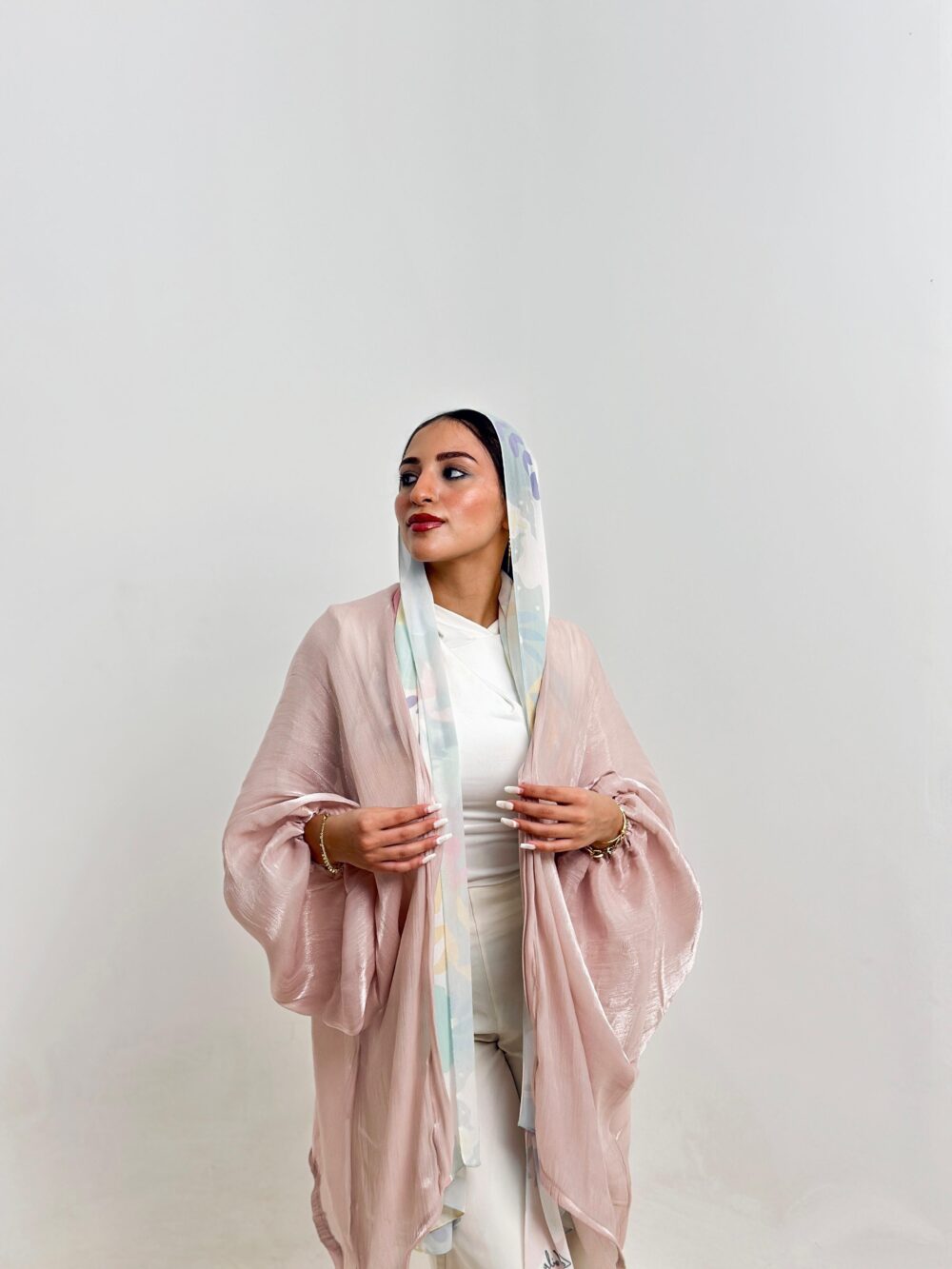 Baby pink soirée blouse