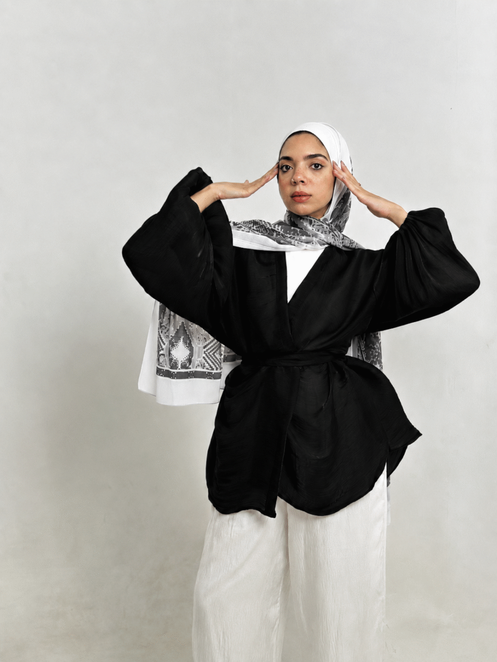 Black soirée blouse